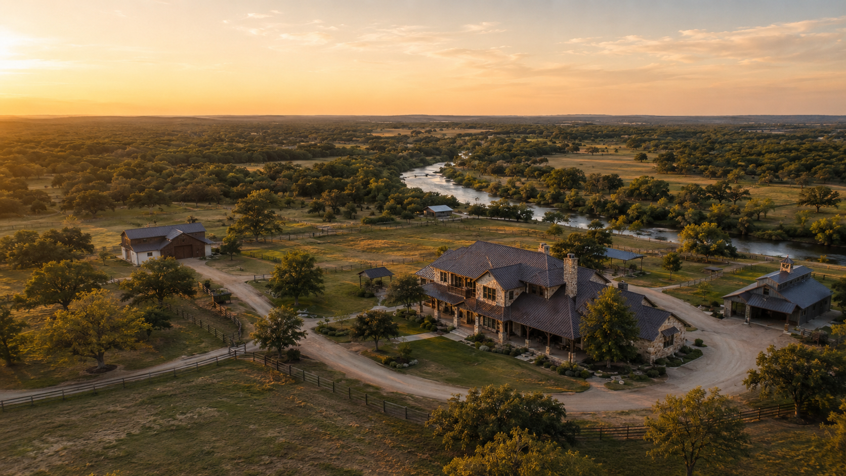 Texas ranch estate and family compound built by Woolsey